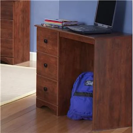 Casual Cinnamon Fruitwood 3-Drawer Student Desk